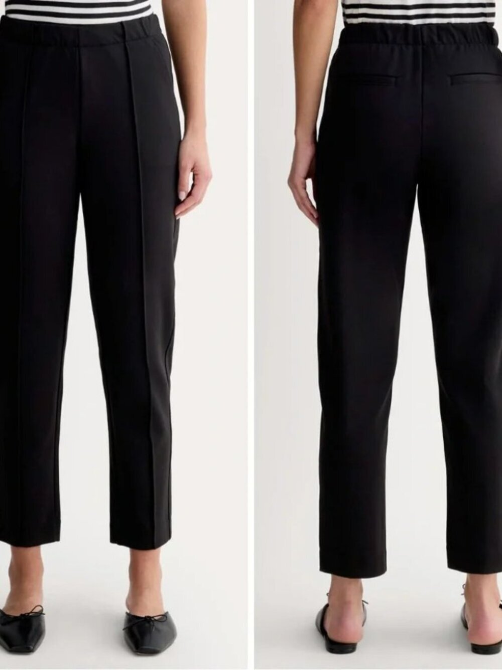 Everlane The Dream Ponte Black Pant Size Medium Minimalist Career Classic Basic